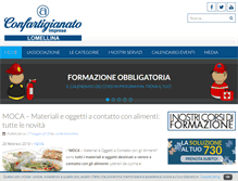 Tablet Screenshot of confartigianatolomellina.it